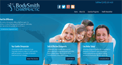 Desktop Screenshot of bodysmithchiropractic.com