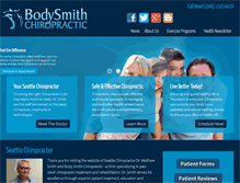 Tablet Screenshot of bodysmithchiropractic.com